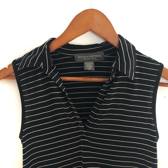 Banana Republic Sleeveless Striped Dress, Size XS - Picture 2 of 3